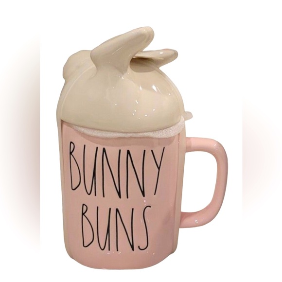Rae Dunn bunny buns coffee mug with topper - Picture 8 of 12